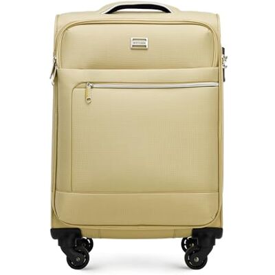WITTCHEN MIRA Line Hytt resväska Handbagage Kabinbagage Mjukt bagage Liten resväska Bagage i polyester Bärhandtag Teleskopiskt handtag Fyra svängbara hjul TSA kombinationslås Storlek S Beige WITTCHEN MIRA Line Hytt resväska Handbagage Kabinbagage Mjukt bagage Liten resväska Bagage i polyester Bärhandtag Teleskopiskt handtag Fyra svängbara hjul TSA kombinationslås Storlek S Beige