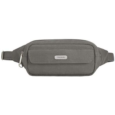 Travelon Unisex anti-stöld väsentligheter bältesväska midjeväska, Rök, 8” W X 4” H X 1.75”D Travelon Unisex anti-stöld väsentligheter bältesväska midjeväska, Rök, 8” W X 4” H X 1.75”D