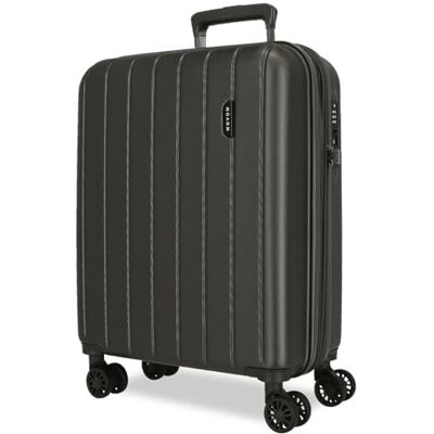 MOVOM Bagageset i trä, Antracit, 55 centimeters, Expanderbart kabinfodral MOVOM Bagageset i trä, Antracit, 55 centimeters, Expanderbart kabinfodral