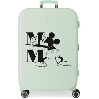 Disney Mickey Happiness Resväska Medium Grön 48x70x28 cms Stelt ABS Integrerad TSA-stängning 79L 4,32 kg 4 Dubbla hjul, Grön, Maleta mediana, medium resväska Disney Mickey Happiness Resväska Medium Grön 48x70x28 cms Stelt ABS Integrerad TSA-stängning 79L 4,32 kg 4 Dubbla hjul, Grön, Maleta mediana, medium resväska