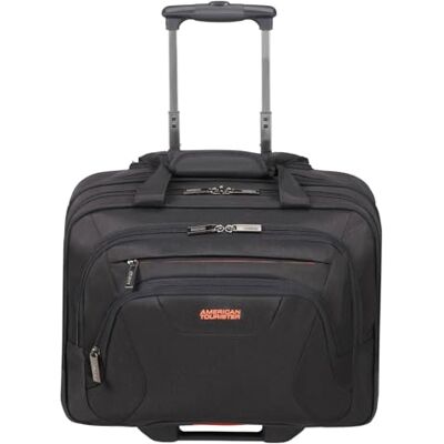 American Tourister at Work Laptopväska 15.6 tum med hjul, 44 cm, 22 L, Svart/Orange (Black/Orange) American Tourister at Work Laptopväska 15.6 tum med hjul, 44 cm, 22 L, Svart/Orange (Black/Orange)
