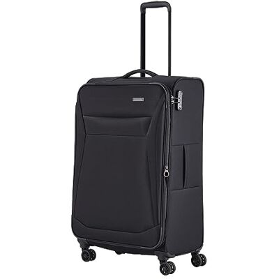Travelite 4 hjul mjukt skal resväska storlekar L/M/S, Chios-serien, svart, 78 cm, Väska Travelite 4 hjul mjukt skal resväska storlekar L/M/S, Chios-serien, svart, 78 cm, Väska