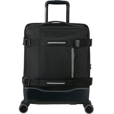 American Tourister Urban Track Spinner kabinväska, 55 cm Svart, mjuk väska, 55H x 40W x 23D cm, 41.5 L, 2.7 kg, med TSA-lås och lättrullande spinnerhjul American Tourister Urban Track Spinner kabinväska, 55 cm Svart, mjuk väska, 55H x 40W x 23D cm, 41.5 L, 2.7 kg, med TSA-lås och lättrullande spinnerhjul