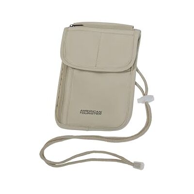 American Tourister – RFID Brösthållare för Damer och Herrar, Säker & Kompakt, Rese-Brösthållare för Kontanter, Kort, Biljetter & Pass, Sand American Tourister – RFID Brösthållare för Damer och Herrar, Säker & Kompakt, Rese-Brösthållare för Kontanter, Kort, Biljetter & Pass, Sand
