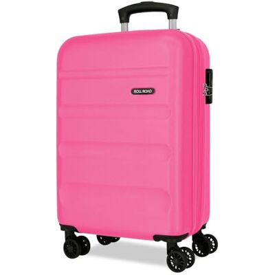 ROLL ROAD Flexibel resväska tillverkad av ABS, ett material, sidokombinationslås med 4 dubbla hjul, handbagage, bekväm insida med ett fack, Rosa, Talla única, Air Europe resväska ROLL ROAD Flexibel resväska tillverkad av ABS, ett material, sidokombinationslås med 4 dubbla hjul, handbagage, bekväm insida med ett fack, Rosa, Talla única, Air Europe resväska