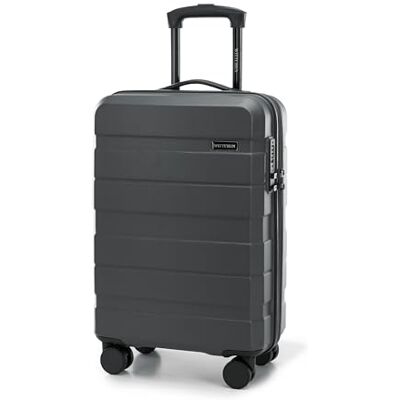 WITTCHEN COMODO LINE Cabin Bagage Handbagage Boarding Case Trolley Roll Case Hårt skal ABS Kombinationslås Hög kvalitet och stabil Mörkgrå WITTCHEN COMODO LINE Cabin Bagage Handbagage Boarding Case Trolley Roll Case Hårt skal ABS Kombinationslås Hög kvalitet och stabil Mörkgrå
