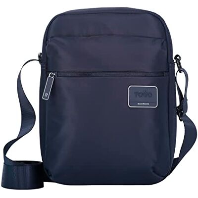 Totto , Mäns axelväska blå-RTG Unisex vuxen, En storlek, Blå, Talla única Totto , Mäns axelväska blå-RTG Unisex vuxen, En storlek, Blå, Talla única