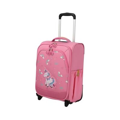 Travelite Barnväska med 2 hjul för minivärldsupptäckare, handbagage barnvagn MINIMOVER tillverkad av återvunnen polyester, Enhörning (rosa), Kindertrolley 44 cm, 2-hjuls barnvagn (44 cm) Travelite Barnväska med 2 hjul för minivärldsupptäckare, handbagage barnvagn MINIMOVER tillverkad av återvunnen polyester, Enhörning (rosa), Kindertrolley 44 cm, 2-hjuls barnvagn (44 cm)