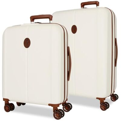 El Potro Ocuri Resväskeset vit, 55/70 cm, styv 6,2 kg, TSA ABS-stängning 6,2 kg, 118 L, utdragbart handbagage, Vit, Talla única, Bagageset El Potro Ocuri Resväskeset vit, 55/70 cm, styv 6,2 kg, TSA ABS-stängning 6,2 kg, 118 L, utdragbart handbagage, Vit, Talla única, Bagageset