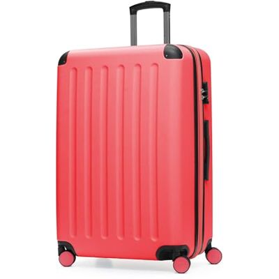 Hauptstadtkoffer Spree Stor resväska med hårdskal, TSA, 4 dubbla hjul, trolley, rullväska, volymexpansion, 75 cm, 119 liter, korall Hauptstadtkoffer Spree Stor resväska med hårdskal, TSA, 4 dubbla hjul, trolley, rullväska, volymexpansion, 75 cm, 119 liter, korall