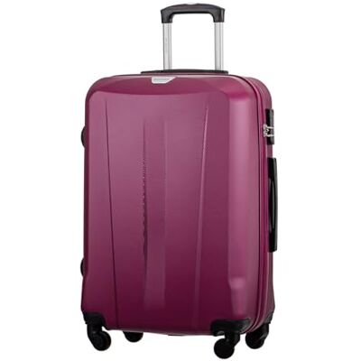 PUCCINI Resväska resväska hårt skal bagage handbagage Trolly Paris 3 storlekar 4 färger, Bordeauxröd, L, L PUCCINI Resväska resväska hårt skal bagage handbagage Trolly Paris 3 storlekar 4 färger, Bordeauxröd, L, L