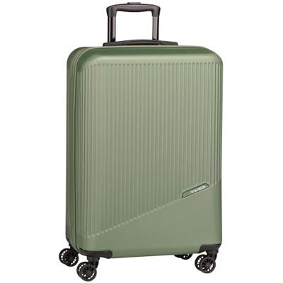 Travelite 4-hjuls resväska set 3 delar storlekar L/M/S, bagage serie Bali: ABS hårda skal trolleys, Grön, Trolley Größe M (67 cm), Trolley med hårt skal med 4 hjul Travelite 4-hjuls resväska set 3 delar storlekar L/M/S, bagage serie Bali: ABS hårda skal trolleys, Grön, Trolley Größe M (67 cm), Trolley med hårt skal med 4 hjul
