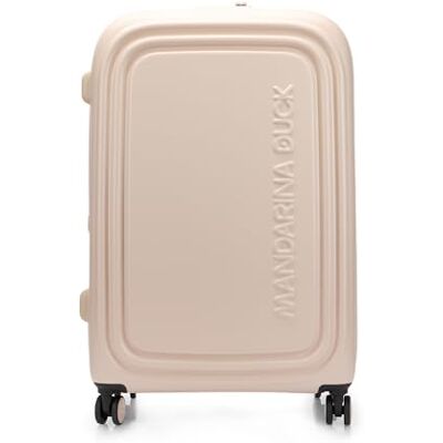 Mandarina Duck Mandarina Anka logotyp + vagn stor EXP, Vit mocha, Logotyp: Mandarina Duck Mandarina Anka logotyp + vagn stor EXP, Vit mocha, Logotyp: