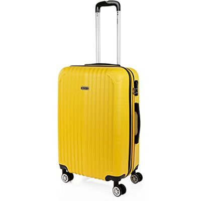 ITACA Resväska Med Hårt Skal i ABS Lätt Bagage Med 4 Spinnerhjul, Teleskophandt ITACA Resväska Med Hårt Skal i ABS Lätt Bagage Med 4 Spinnerhjul, Teleskophandt