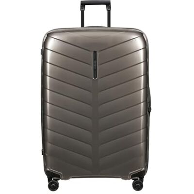Samsonite Attrix Spinner incheckningsväska, 81 cm Brun, hård väska, 81H x 55W x 32D cm, 120 L, 3.5 kg, med TSA-lås och i Roxkin-material Samsonite Attrix Spinner incheckningsväska, 81 cm Brun, hård väska, 81H x 55W x 32D cm, 120 L, 3.5 kg, med TSA-lås och i Roxkin-material