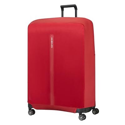 Samsonite TA Revolution Vikbart Skyddsfodral för Resväska Storlek XL, Fodral Passar för 81–86 cm, Resväskeskydd, med Reflekterande Detalj, Röd Samsonite TA Revolution Vikbart Skyddsfodral för Resväska Storlek XL, Fodral Passar för 81–86 cm, Resväskeskydd, med Reflekterande Detalj, Röd