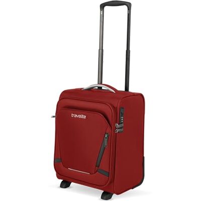 Travelite Handbagageväska med 2 hjul för eurowingar, integrerat kombinationslås, boardvagn jetpack: Kompakt mjukt bagagevagn med fästfunktion, 40 x 30 x 25 cm, 25 l, 1,8 kg, röd, Handgepäck 40cm Travelite Handbagageväska med 2 hjul för eurowingar, integrerat kombinationslås, boardvagn jetpack: Kompakt mjukt bagagevagn med fästfunktion, 40 x 30 x 25 cm, 25 l, 1,8 kg, röd, Handgepäck 40cm
