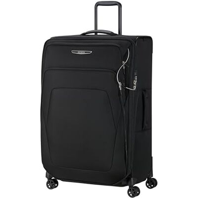 Samsonite Spark Sng 2 Spinner Incheckningsväska, 79 cm Svart, expanderbar mjuk resväska, 79H x 48B x 31D cm, 124/140 L, 4 kg, med TSA-lås och infällda dubbelhjul Samsonite Spark Sng 2 Spinner Incheckningsväska, 79 cm Svart, expanderbar mjuk resväska, 79H x 48B x 31D cm, 124/140 L, 4 kg, med TSA-lås och infällda dubbelhjul