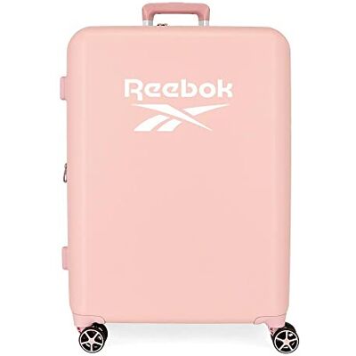 Reebok Roxbury Resväska Medium Rosa 48x70x26 cms Stelt ABS Integrerad TSA-stängning 81L 2.5 kg 4 Dubbla hjul, Rosa, Maleta mediana, medium resväska Reebok Roxbury Resväska Medium Rosa 48x70x26 cms Stelt ABS Integrerad TSA-stängning 81L 2.5 kg 4 Dubbla hjul, Rosa, Maleta mediana, medium resväska