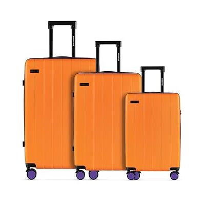 ETERNITIVE – hårt skal set 3 delar resväska av ABS-bagage med TSA-lås storlek: S, M, L Resväska med 4 tvillinghjul 360° Trolley handbagage 37 L 60 L 99 L orange, apelsin, Set of 3 S, M, L ETERNITIVE – hårt skal set 3 delar resväska av ABS-bagage med TSA-lås storlek: S, M, L Resväska med 4 tvillinghjul 360° Trolley handbagage 37 L 60 L 99 L orange, apelsin, Set of 3 S, M, L