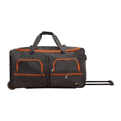 Rockland bagage 76 cm rullande duffel, Träkol, En storlek, Rullande duffelväska Rockland bagage 76 cm rullande duffel, Träkol, En storlek, Rullande duffelväska