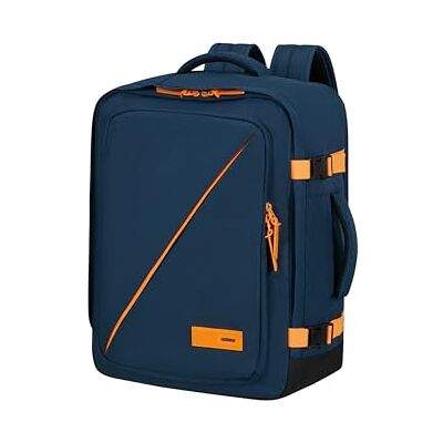 American Tourister Take2Cabin EasyJet kabinväska 36 x 20 x 45 cm, 38 L, 0,70 kg, handbagage, flygplansryggsäck M under sätet, blå/orange (Dark Navy/Radiant Orange) American Tourister Take2Cabin EasyJet kabinväska 36 x 20 x 45 cm, 38 L, 0,70 kg, handbagage, flygplansryggsäck M under sätet, blå/orange (Dark Navy/Radiant Orange)
