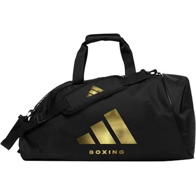 adidas ADIACC052B unisex – vuxna 2-i-1 väska sportväska, svart/guld, M adidas ADIACC052B unisex – vuxna 2-i-1 väska sportväska, svart/guld, M