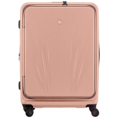 WENGER Skyon L Hard Shell Suitcase, Trolley with 4 Wheels, L, 103 (120) L, Security Lock, Women/Men, Travel Holiday, Rosé WENGER Skyon L Hard Shell Suitcase, Trolley with 4 Wheels, L, 103 (120) L, Security Lock, Women/Men, Travel Holiday, Rosé