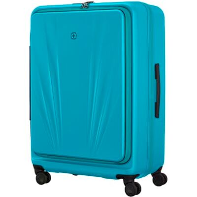WENGER Skyon 4-Wheel Hard Shell Suitcase with TSA Lock, Lightweight Travel Trolley for Travel & Holidays, Unisex, Teal, Large WENGER Skyon 4-Wheel Hard Shell Suitcase with TSA Lock, Lightweight Travel Trolley for Travel & Holidays, Unisex, Teal, Large