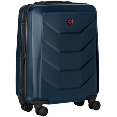 WENGER Prymo Resväska med hårt skal med 4 hjul, handbagage, säkerhetslås, kvinnor och män, resor semester, blå, Carry-On, Resväska med hårt skal WENGER Prymo Resväska med hårt skal med 4 hjul, handbagage, säkerhetslås, kvinnor och män, resor semester, blå, Carry-On, Resväska med hårt skal