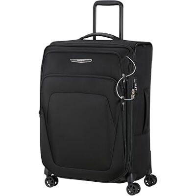 Samsonite Spark Sng 2 Spinner Incheckningsväska, 67 cm Svart, expanderbar mjuk resväska, 67H x 44B x 27D cm, 82/92 L, 3,4 kg, med TSA-lås och infällda dubbelhjul Samsonite Spark Sng 2 Spinner Incheckningsväska, 67 cm Svart, expanderbar mjuk resväska, 67H x 44B x 27D cm, 82/92 L, 3,4 kg, med TSA-lås och infällda dubbelhjul