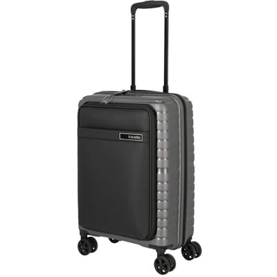 Travelite 4-hjuls handbagage resväska liten 42 liter med framficka, bagageserie TRIENT: Hårt skal Trolley uppfyller IATA-bagagemått, 55 cm, antracit, 55 cm, Handbagage med hårt skal med framficka Travelite 4-hjuls handbagage resväska liten 42 liter med framficka, bagageserie TRIENT: Hårt skal Trolley uppfyller IATA-bagagemått, 55 cm, antracit, 55 cm, Handbagage med hårt skal med framficka