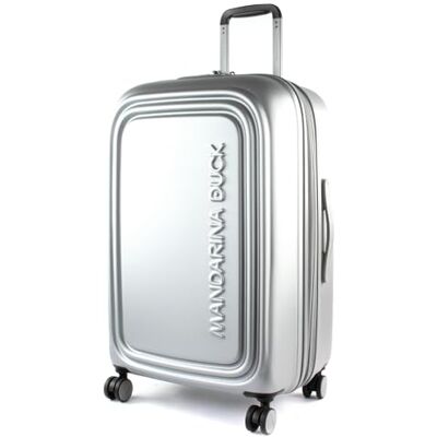 Mandarina Duck Unisex logo duck vagn medium Exp P10szv32 bagageväska, SILVER, 45x69x32/35(LxHxW), Resväska och rullväska Mandarina Duck Unisex logo duck vagn medium Exp P10szv32 bagageväska, SILVER, 45x69x32/35(LxHxW), Resväska och rullväska