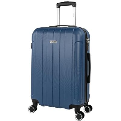 ITACA Resväska Med Hårt Skal i ABS Lätt Bagage Med 4 Spinnerhjul, Teleskophandtag & Kombinationshänglås, För Kabin & Inchecknin, Blå Jeans ITACA Resväska Med Hårt Skal i ABS Lätt Bagage Med 4 Spinnerhjul, Teleskophandtag & Kombinationshänglås, För Kabin & Inchecknin, Blå Jeans