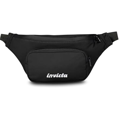 Invicta Urban Tulgo midjeväska, svart, innerficka med dragkedja, stor ytterficka, 4L rymlig midjeväska för fritid och resor, för män och kvinnor, Svart, Taglia Unica, bärsele Invicta Urban Tulgo midjeväska, svart, innerficka med dragkedja, stor ytterficka, 4L rymlig midjeväska för fritid och resor, för män och kvinnor, Svart, Taglia Unica, bärsele