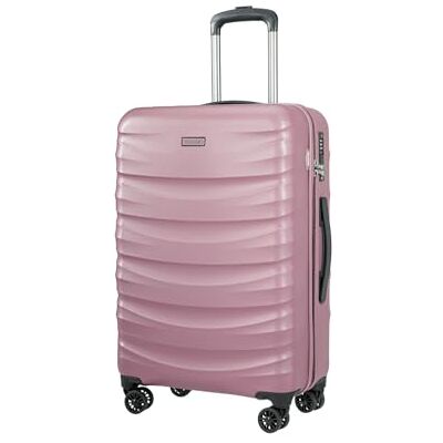 PUCCINI Polykarbonat resväska Valencia hårt skal handbagage vagn lätt resväska med tvillinghjul M-L-XL, ROSA, L, Medium resväska PUCCINI Polykarbonat resväska Valencia hårt skal handbagage vagn lätt resväska med tvillinghjul M-L-XL, ROSA, L, Medium resväska