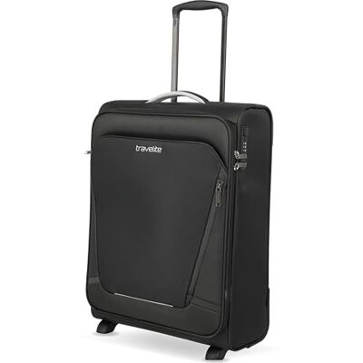 Travelite Handbagage resväska med 4 hjul, svart, 55 x 40 x 20 cm / 2,2 kg (2-Rad), Rymdvagn med 2 hjul Travelite Handbagage resväska med 4 hjul, svart, 55 x 40 x 20 cm / 2,2 kg (2-Rad), Rymdvagn med 2 hjul