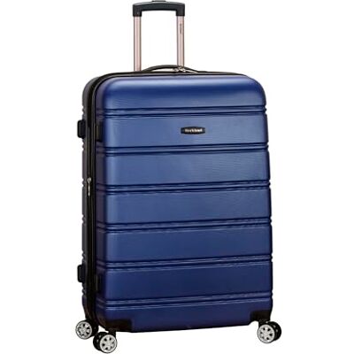 Rockland Abs 28 tum expanderbart spinner bagage, BLÅ, Checked-Large 28-Inch, Melbourne expanderbart hårt fodral Rockland Abs 28 tum expanderbart spinner bagage, BLÅ, Checked-Large 28-Inch, Melbourne expanderbart hårt fodral