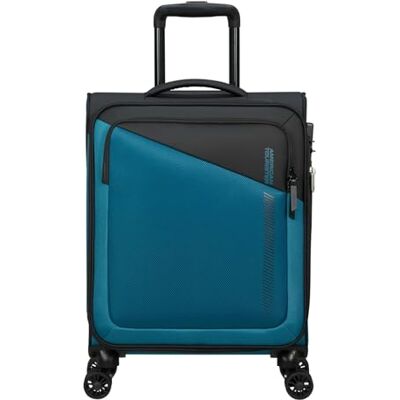 American Tourister Daring Dash Spinner S, Expanderbart handbagage, 55 cm, 39/46 L, svart/blå (svart/blå) American Tourister Daring Dash Spinner S, Expanderbart handbagage, 55 cm, 39/46 L, svart/blå (svart/blå)
