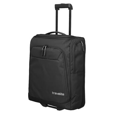 Travelite resväska med hjul stor, svart, Trolley resväska S (55 cm), resväska med hjul Travelite resväska med hjul stor, svart, Trolley resväska S (55 cm), resväska med hjul