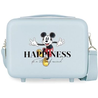 Disney Mickey Happiness Adaptivt behov med budväska Blå 29x21x15 cms Stelt ABS 9,14L 2,52 kg, Blå, Neceser Adaptable con Bandolera, necessär med axelrem Disney Mickey Happiness Adaptivt behov med budväska Blå 29x21x15 cms Stelt ABS 9,14L 2,52 kg, Blå, Neceser Adaptable con Bandolera, necessär med axelrem