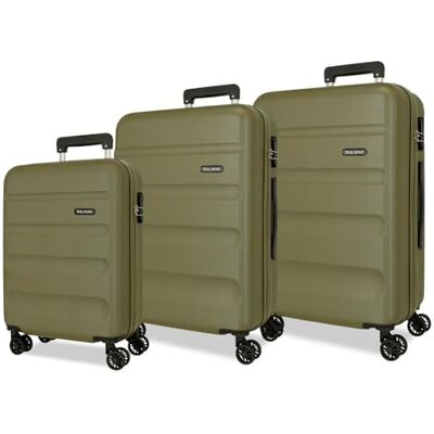 ROLL ROAD Flex Resväska Set Grön 55/65/75 cm Styv 9,4 kg Sidokombinationslås ABS 9,4 kg 188L Handbagage, grön, Talla única, Bagageset ROLL ROAD Flex Resväska Set Grön 55/65/75 cm Styv 9,4 kg Sidokombinationslås ABS 9,4 kg 188L Handbagage, grön, Talla única, Bagageset