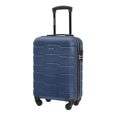 PUCCINI Alicante resväska med hårt skal, handbagage, vagn lätt resväska med 4 hjul M-L-XL, Blå (7a), Kabinenkoffer, M PUCCINI Alicante resväska med hårt skal, handbagage, vagn lätt resväska med 4 hjul M-L-XL, Blå (7a), Kabinenkoffer, M