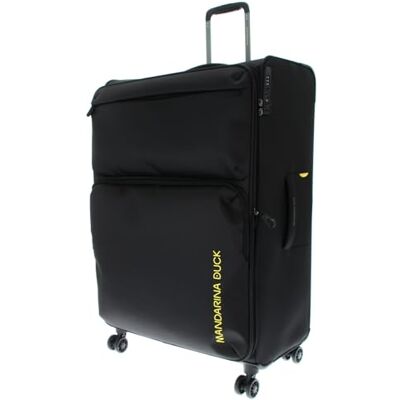 Mandarina Duck Zephyr Trolley XL EXP, svart, 52 cm (L) x 31.5 cm (W) x 83 cm (H), Trolley XL espandibile in tessuto morbido ad effetto 3D Mandarina Duck Zephyr Trolley XL EXP, svart, 52 cm (L) x 31.5 cm (W) x 83 cm (H), Trolley XL espandibile in tessuto morbido ad effetto 3D