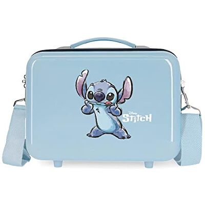 Disney Stitch stygg gör en ansikts anpassningsbar sminkväska blå 29 x 21 x 15 cm hård ABS 9,14 l 0,8 kg, Blå, Talla única, anpassningsbar necessär Disney Stitch stygg gör en ansikts anpassningsbar sminkväska blå 29 x 21 x 15 cm hård ABS 9,14 l 0,8 kg, Blå, Talla única, anpassningsbar necessär
