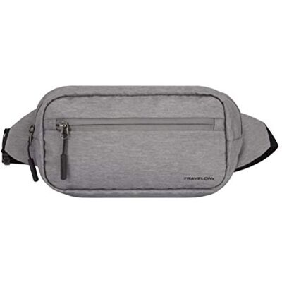 Travelon Unisex-vuxen värld resor nödvändigheter midjeväska, Grå ljung, En storlek, World Travel Essentials konvertibel slinga/midjeväska Travelon Unisex-vuxen värld resor nödvändigheter midjeväska, Grå ljung, En storlek, World Travel Essentials konvertibel slinga/midjeväska