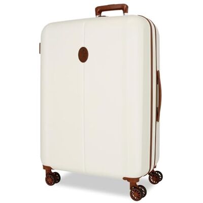 El Potro Ocuri medelstor resväska, vit, 49 x 70 x 28 cm, styv 4,14 kg, TSA-ABS-lås, 81 l, utdragbar El Potro Ocuri medelstor resväska, vit, 49 x 70 x 28 cm, styv 4,14 kg, TSA-ABS-lås, 81 l, utdragbar
