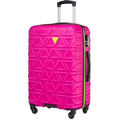 PUCCINI California resväska med hårt skal handbagage vagn lätt resväska med 4 hjul M-L-XL, ROSA, L, Medium resväska PUCCINI California resväska med hårt skal handbagage vagn lätt resväska med 4 hjul M-L-XL, ROSA, L, Medium resväska