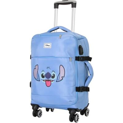 Disney Lilo och Stitch Face-Resväska med 4 hjul, blå, Färg: blå, Taille unique, Kabinväska med 4 hjul ansikte Disney Lilo och Stitch Face-Resväska med 4 hjul, blå, Färg: blå, Taille unique, Kabinväska med 4 hjul ansikte