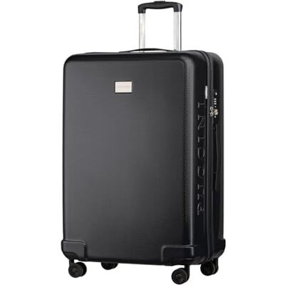 PUCCINI Polykarbonat resväska Panama hårt skal handbagage vagn lätt resväska med tvillinghjul TSA-kombinationslås M-L-XL, antracit, XL, Stor resväska PUCCINI Polykarbonat resväska Panama hårt skal handbagage vagn lätt resväska med tvillinghjul TSA-kombinationslås M-L-XL, antracit, XL, Stor resväska